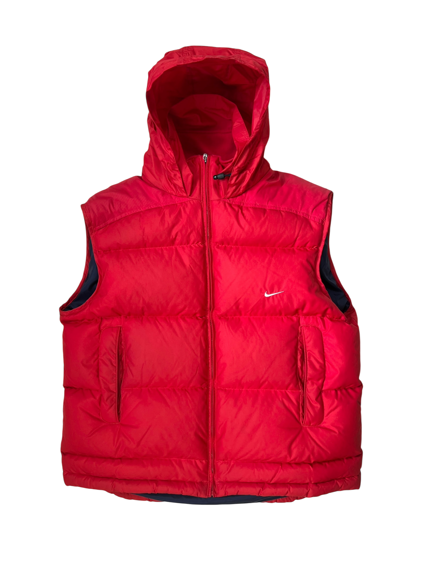 90s Nike Puffer hooded vest - M