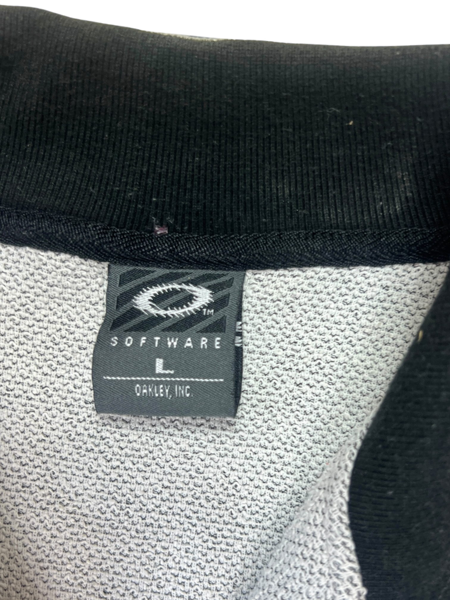 90's Oakley Software Quarter Zip Embroidered Polo