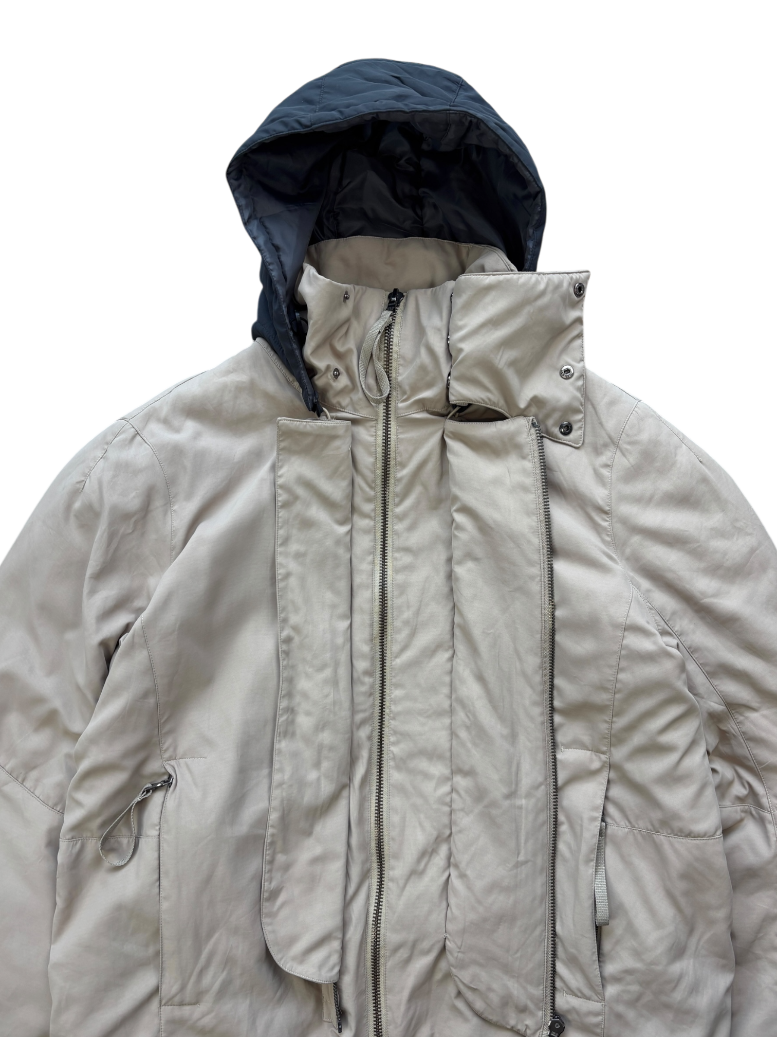 00s PRADA SPORT GORE-TEX PADDED DOUBLE ZIPPER JACKET