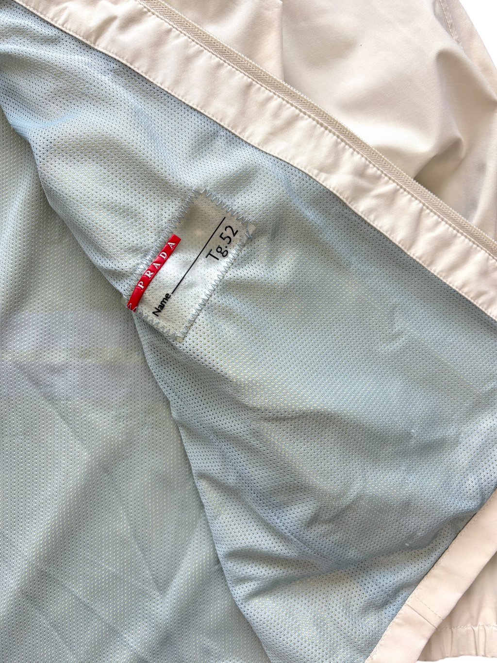 PRADA LINEA ROSSA CHAMPAGNE GORE-TEX HARRINGTON JACKET