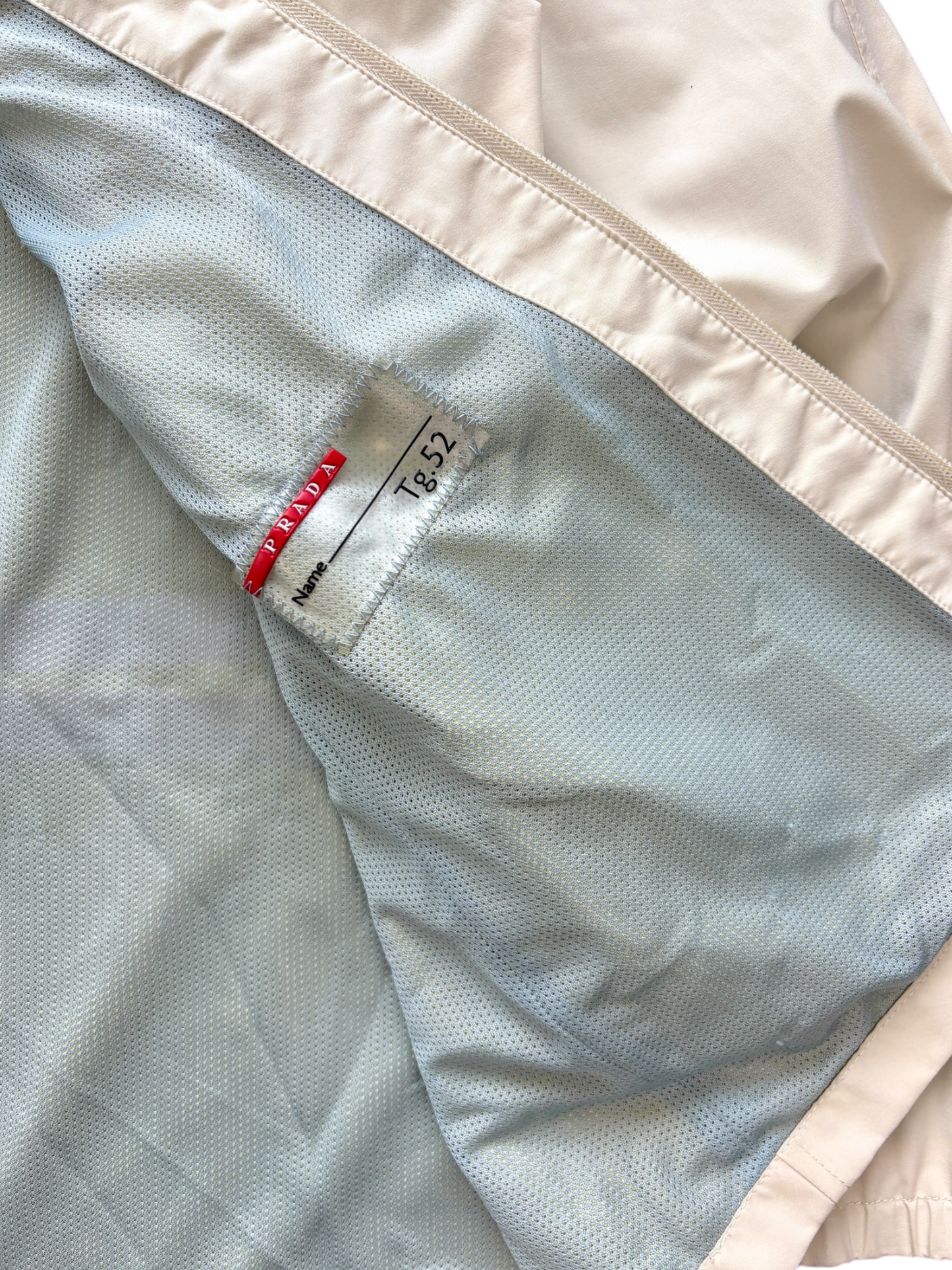 PRADA LINEA ROSSA CHAMPAGNE GORE-TEX HARRINGTON JACKET