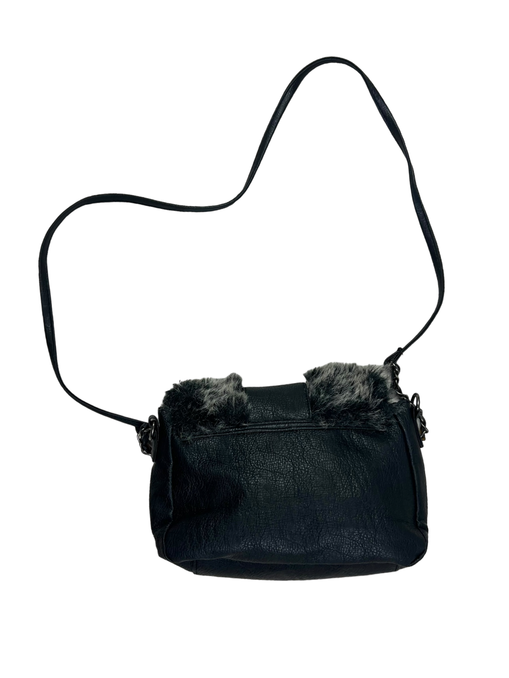 00's furry shoulder bag