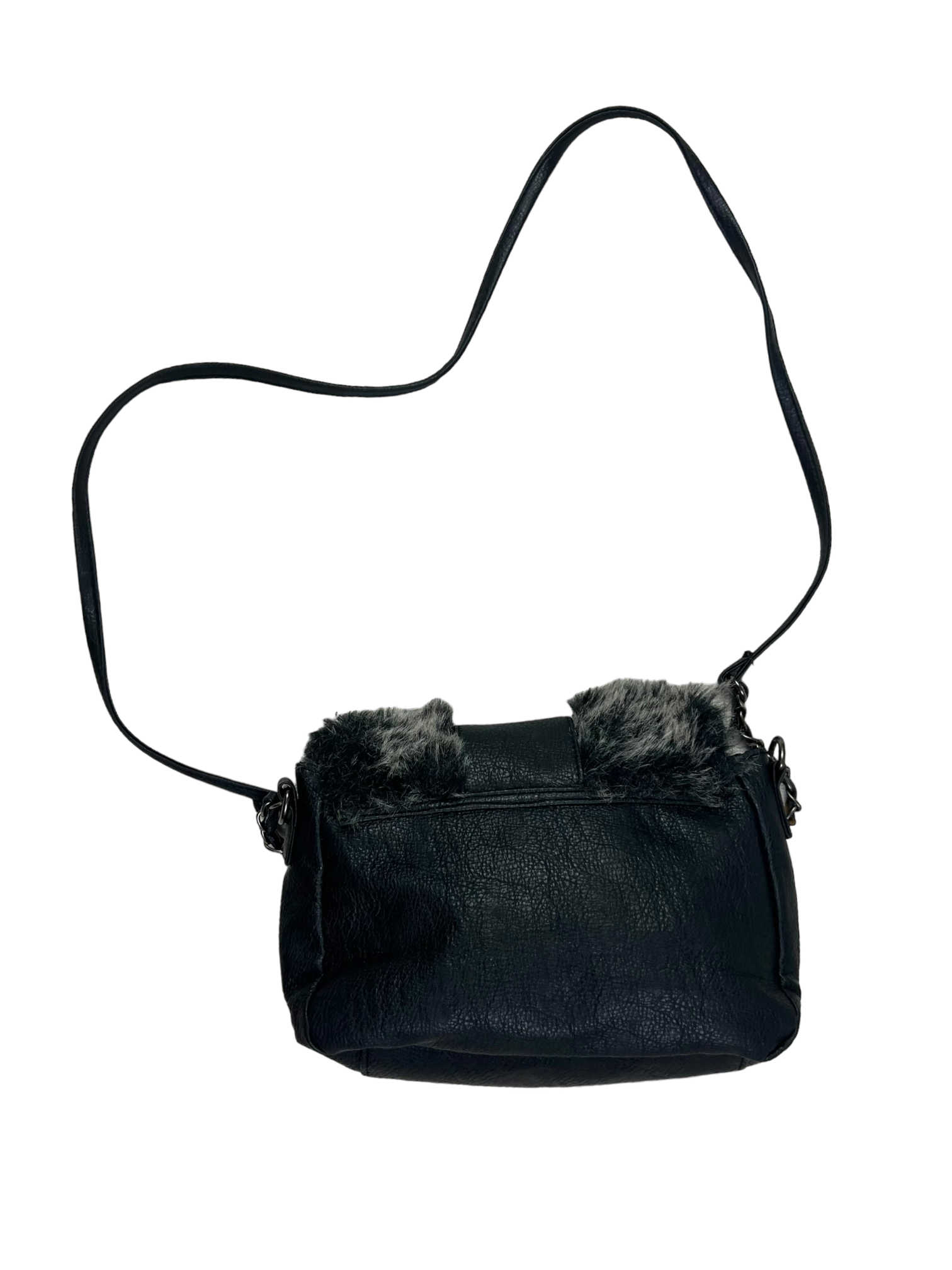 00's furry shoulder bag