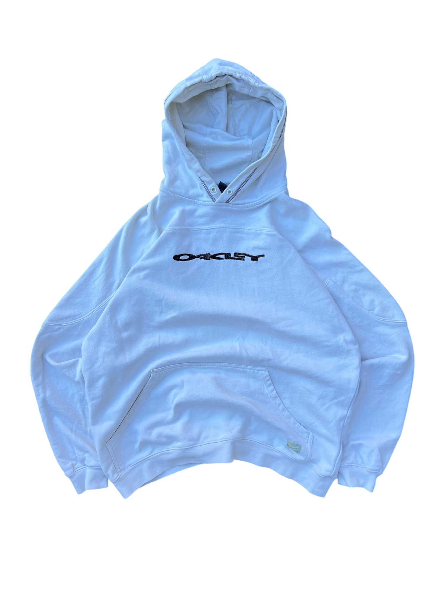 90's Oakley software spell out hoodie - L
