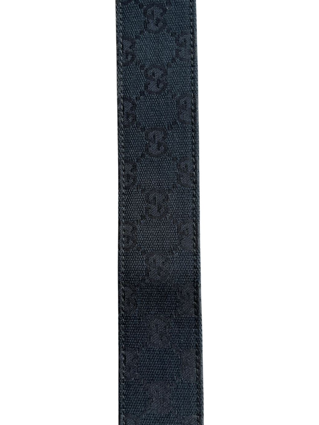 GUCCI MONOGRAM EBONY BAMBOO BELT