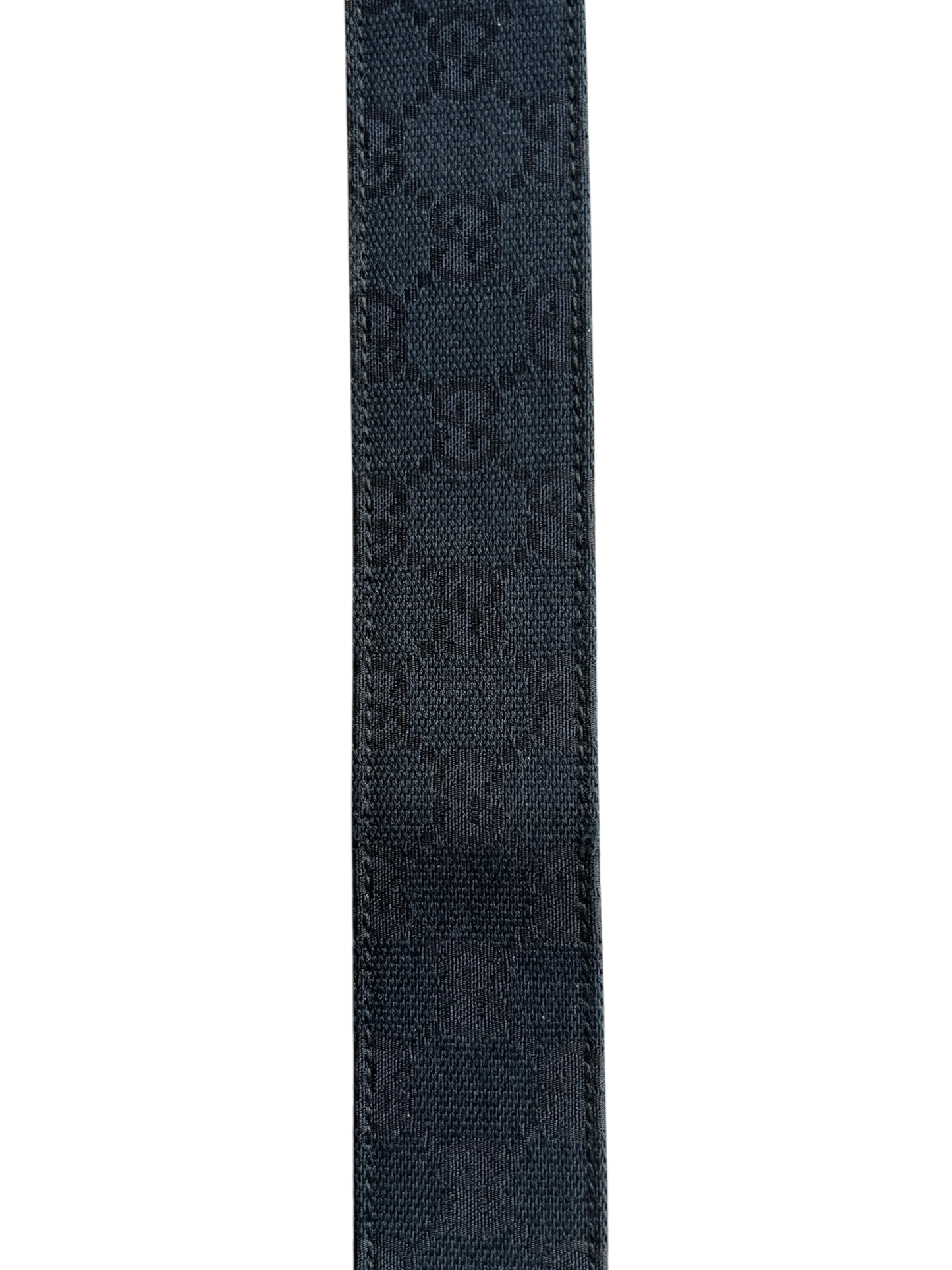 GUCCI MONOGRAM EBONY BAMBOO BELT
