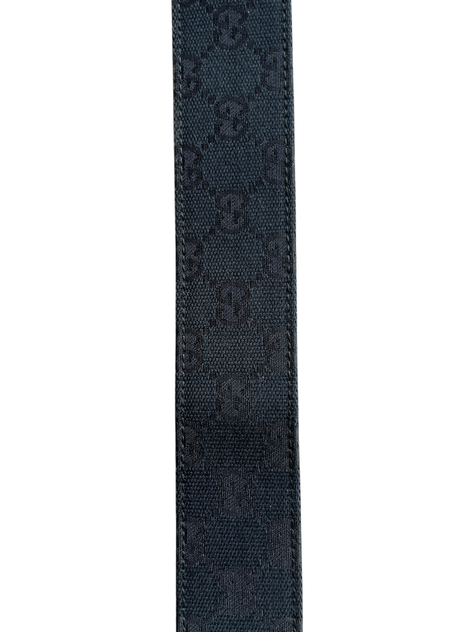 GUCCI MONOGRAM EBONY BAMBOO BELT