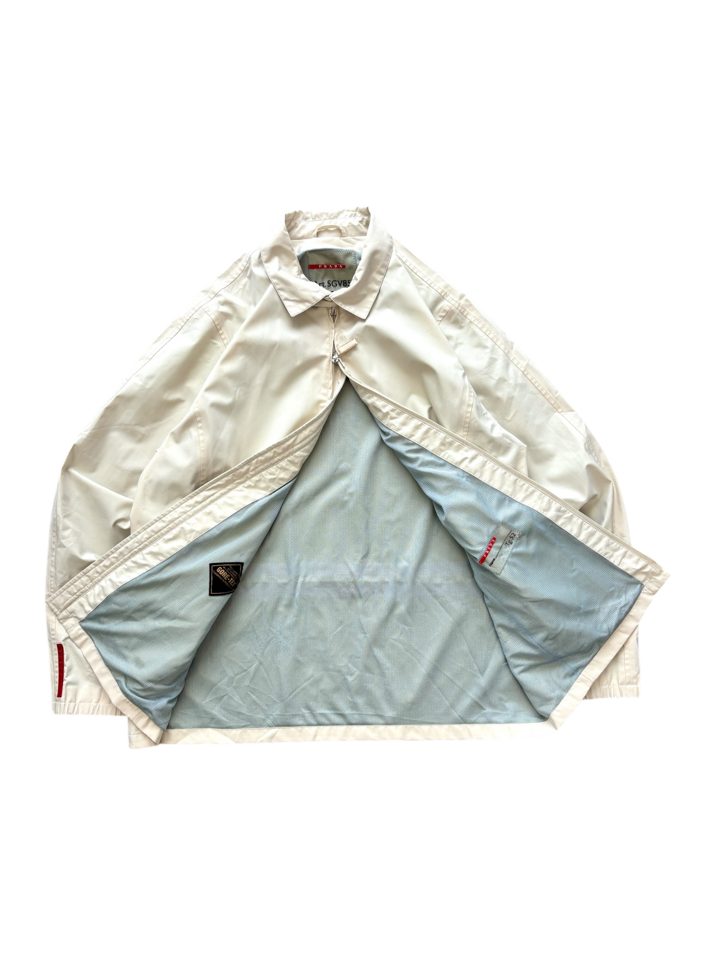 PRADA LINEA ROSSA CHAMPAGNE GORE-TEX HARRINGTON JACKET