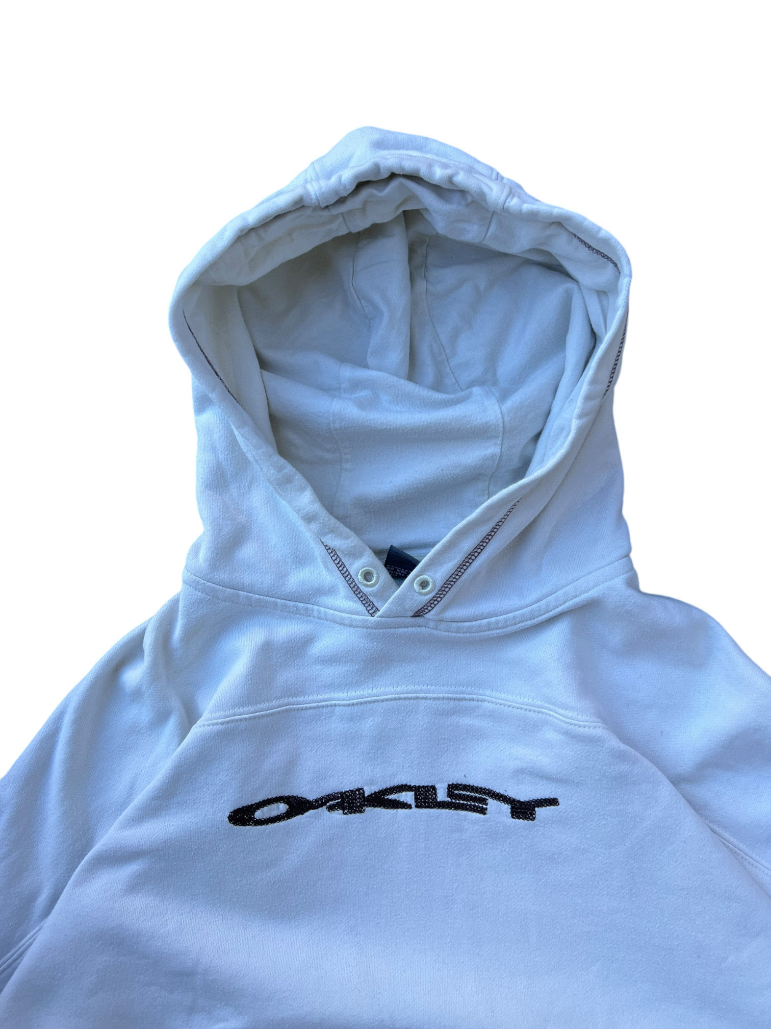 90's Oakley software spell out hoodie - L