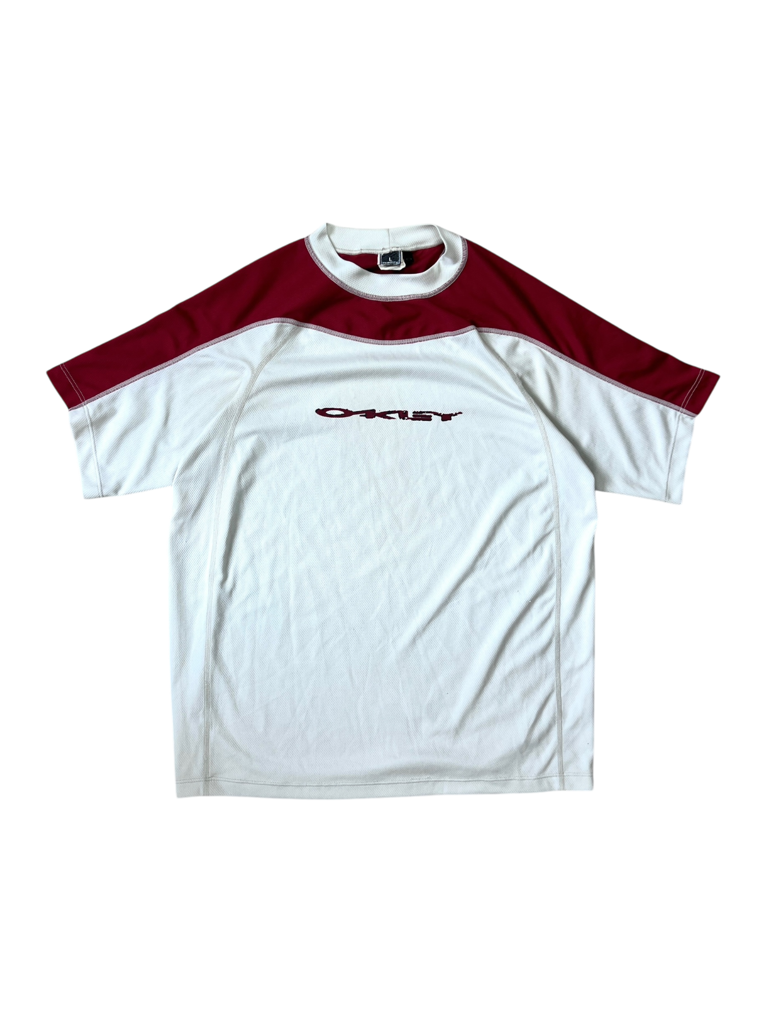 00's Oakley spell out tee - L