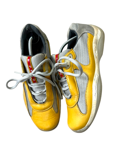 Prada America Cup Mustard shoes