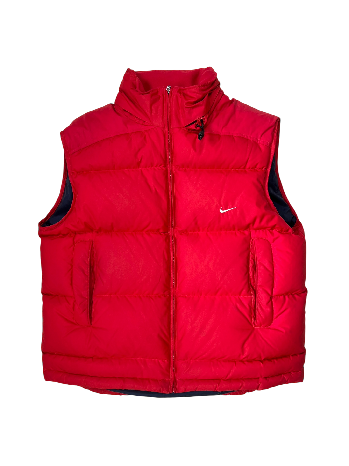 90s Nike Puffer hooded vest - M