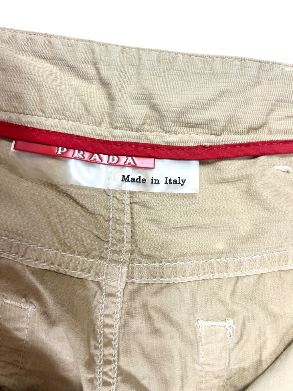PRADA LINEA ROSSA STRAIGHT CHINOS