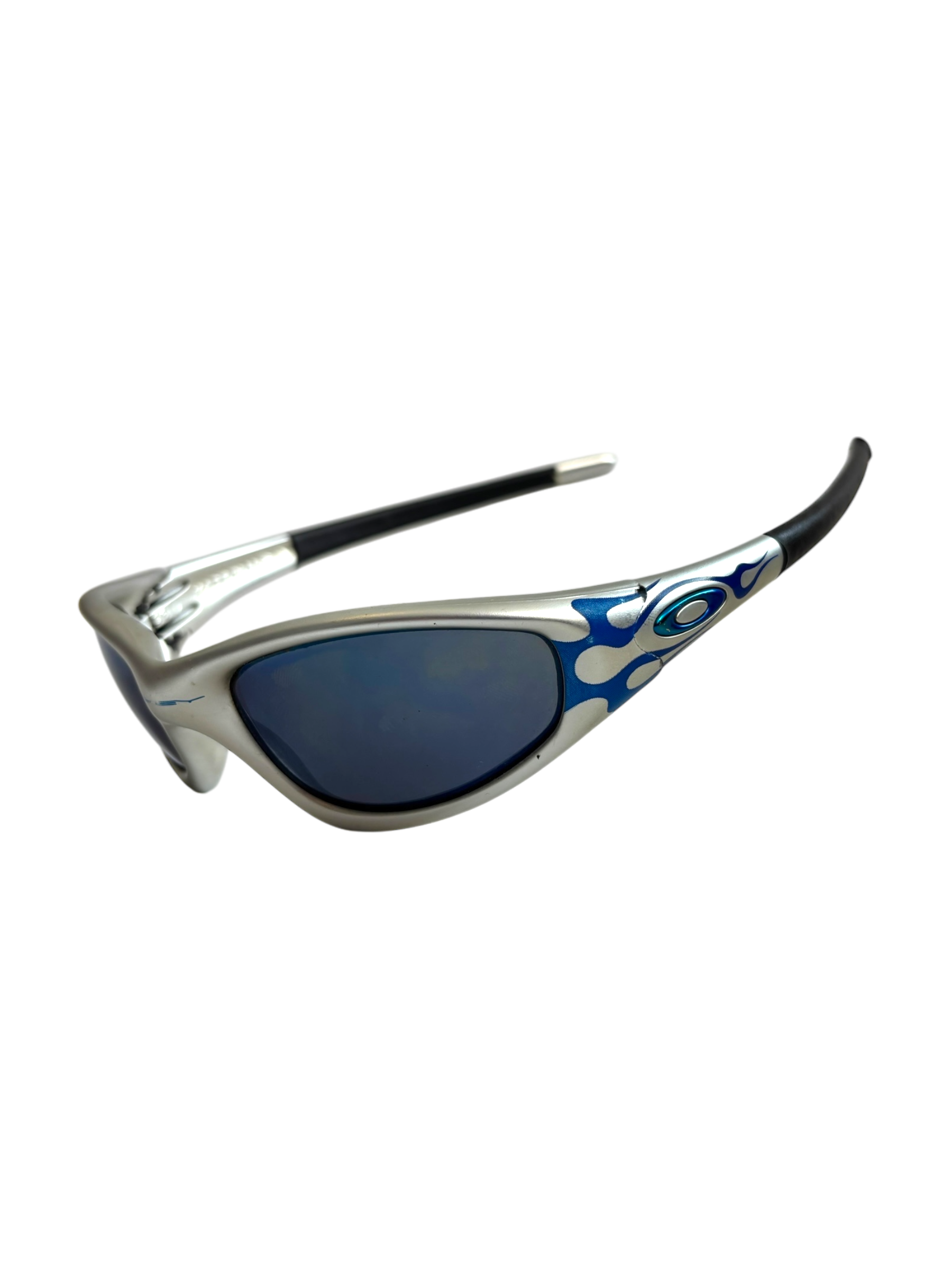 Oakley New Straight Jacket FMJ + Blue Flame sunglasses