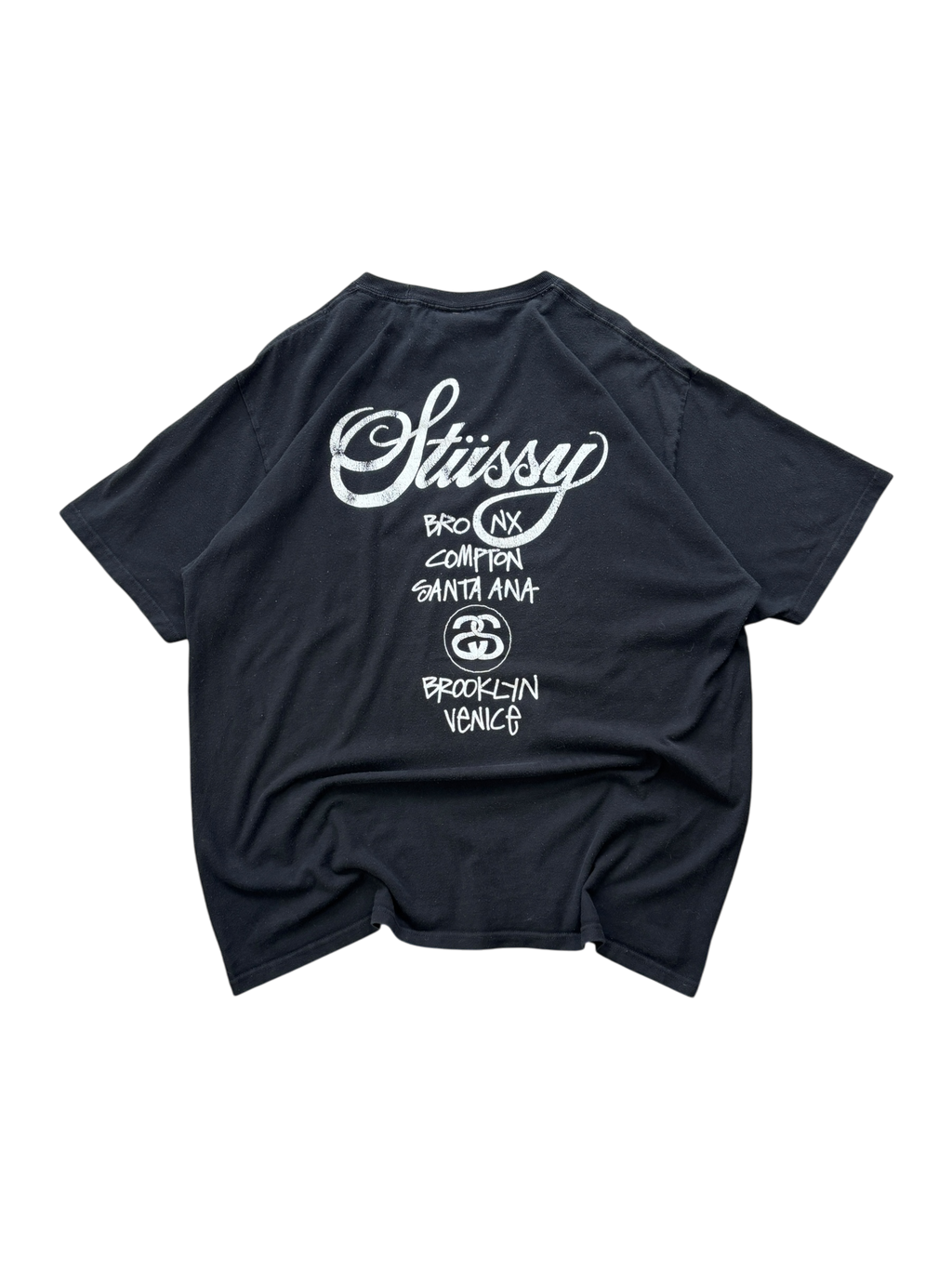 Stussy World Tour Black Tee