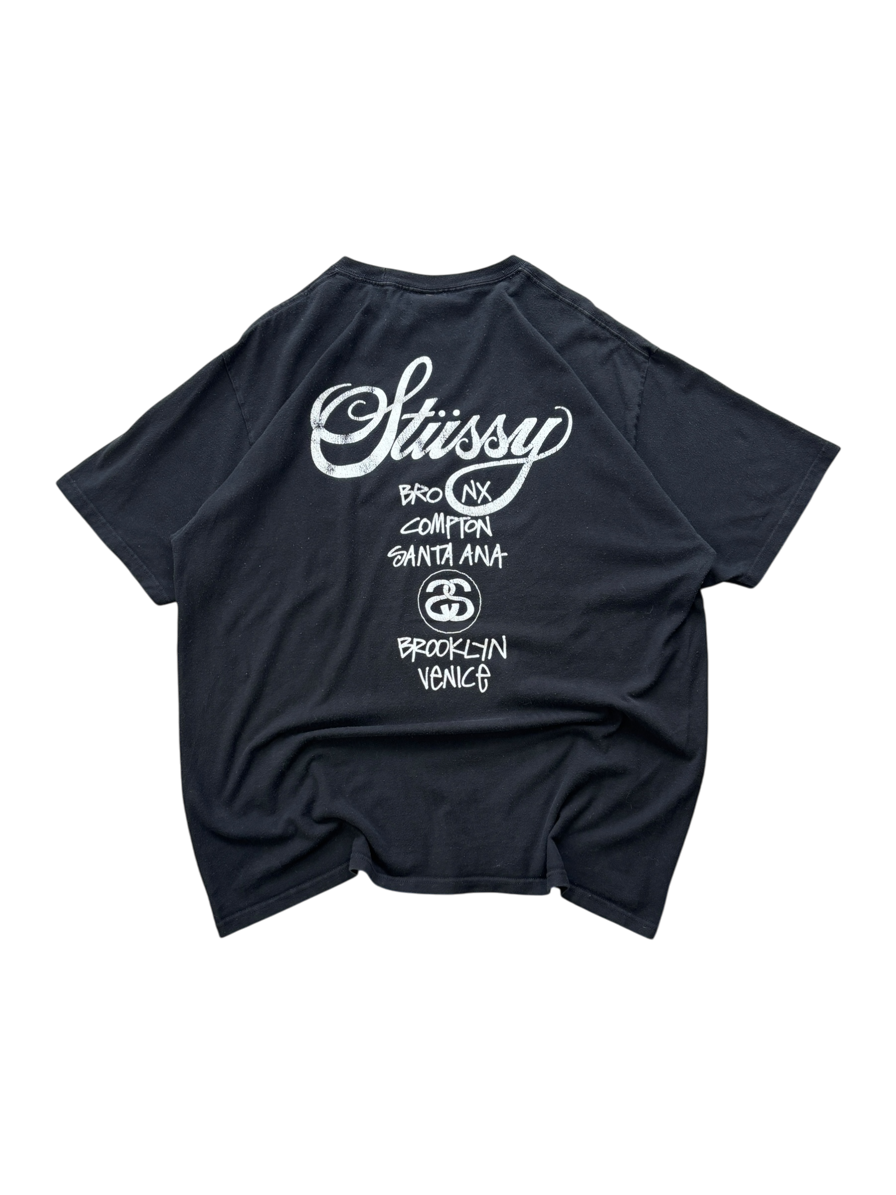 Stussy World Tour Black Tee