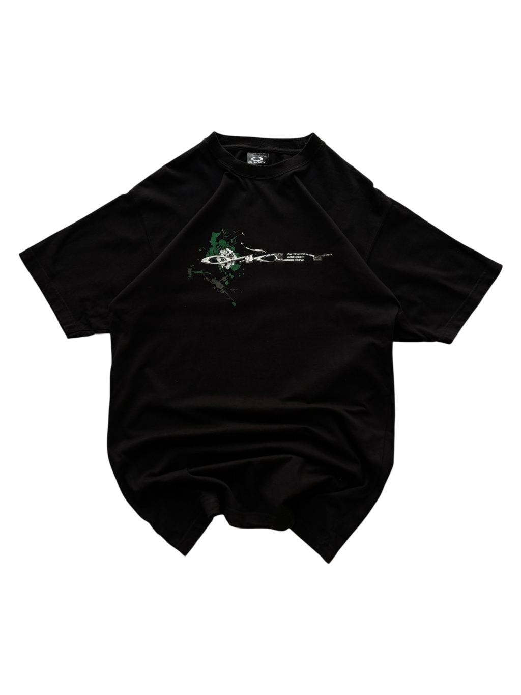 90'S OAKLEY SOFTWARE ICON GREEN FLOWER TEE
