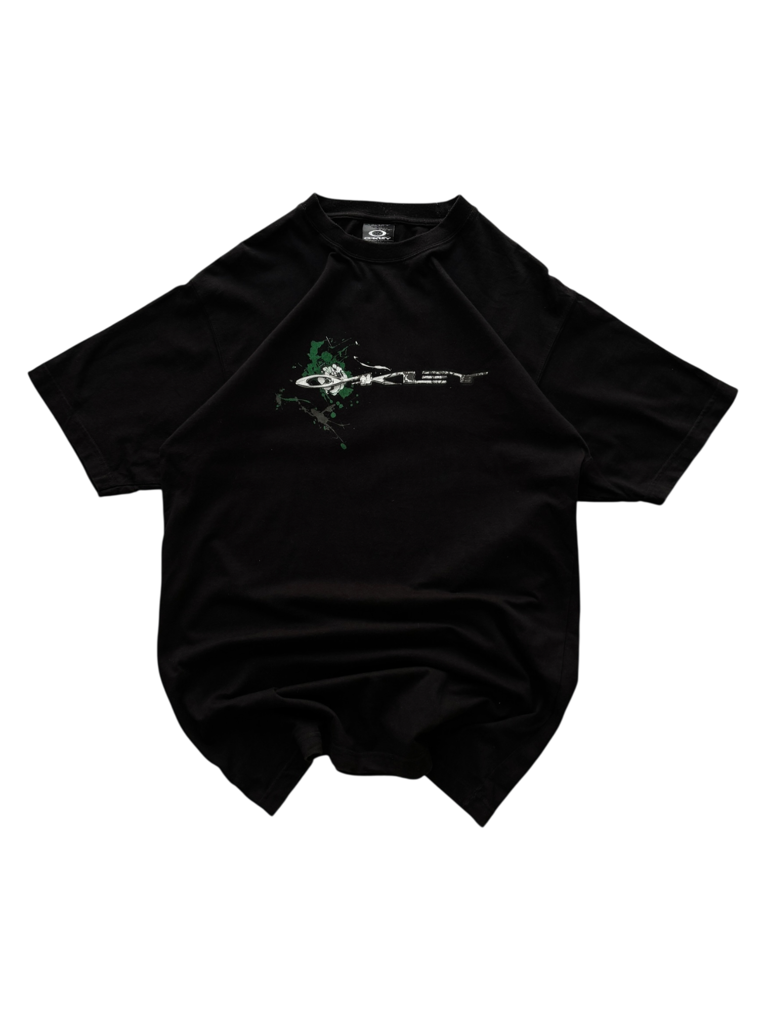 90'S OAKLEY SOFTWARE ICON GREEN FLOWER TEE
