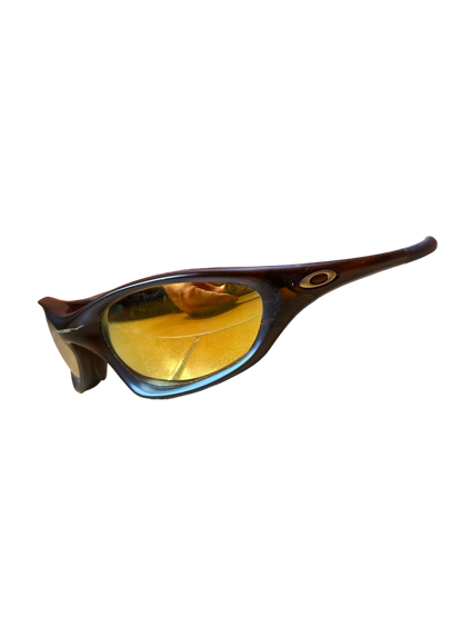 Oakley XX rootbeer frame fire iridium lens sunglasses