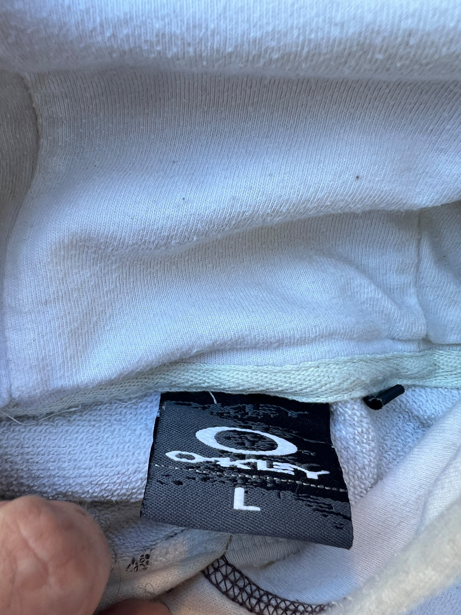 90's Oakley software spell out hoodie - L
