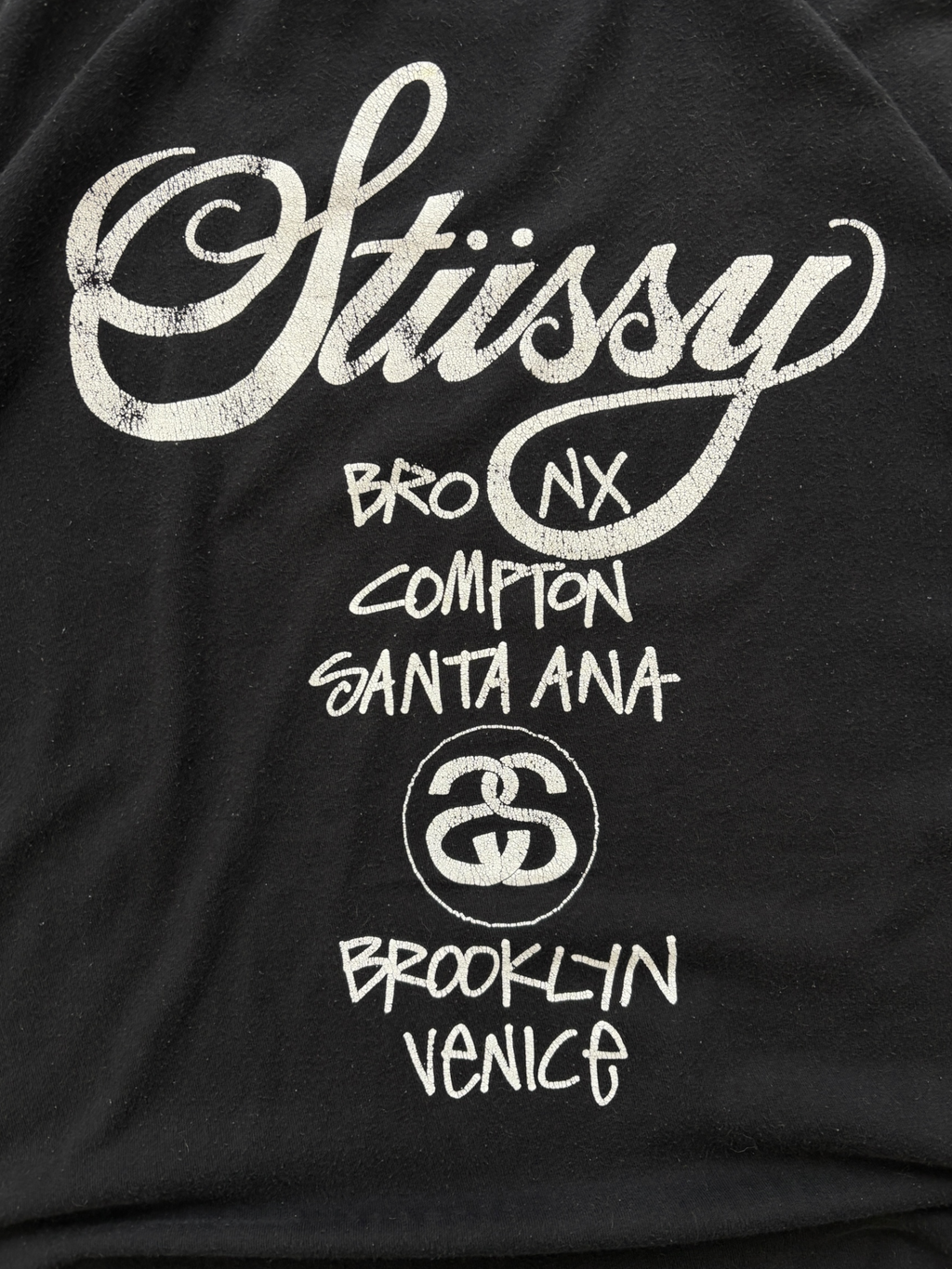 Stussy World Tour Black Tee