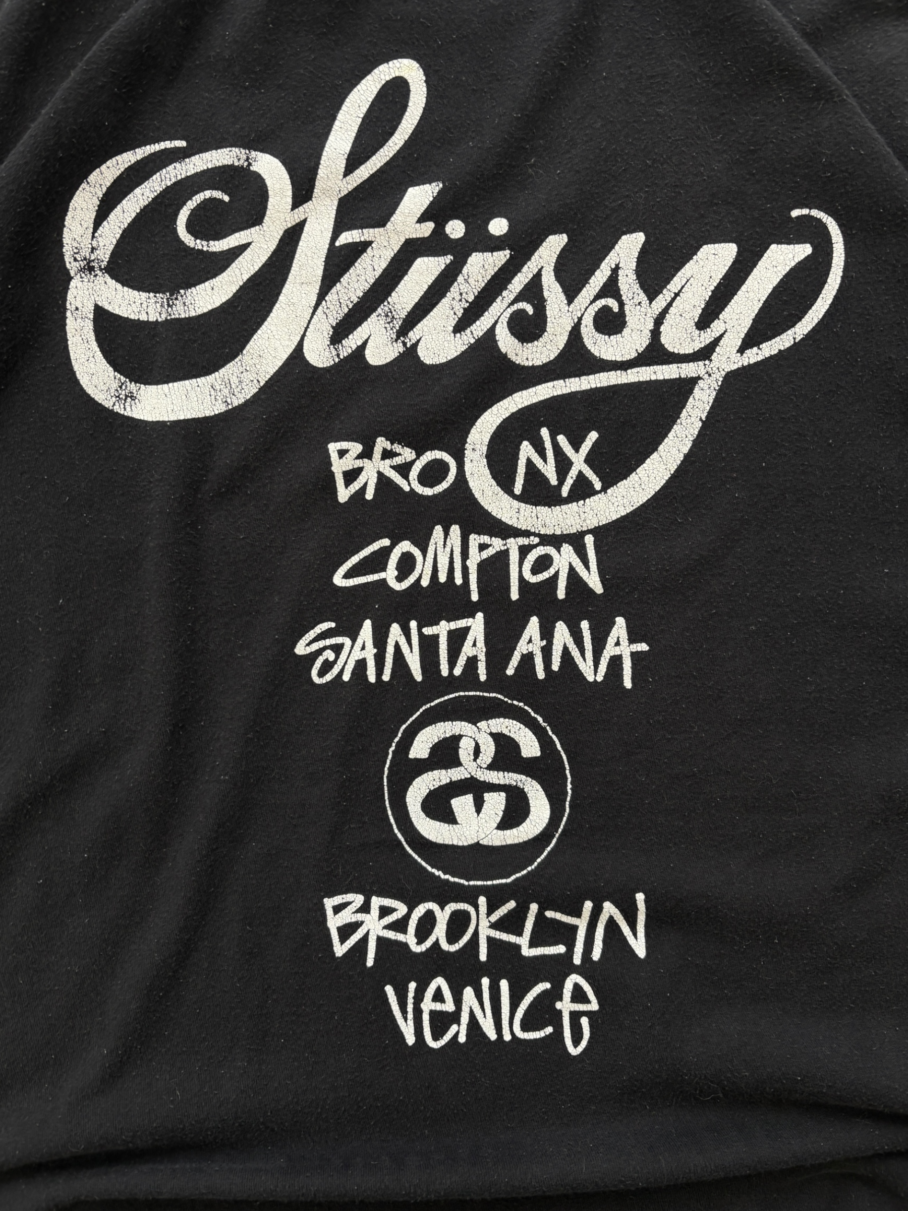 Stussy World Tour Black Tee