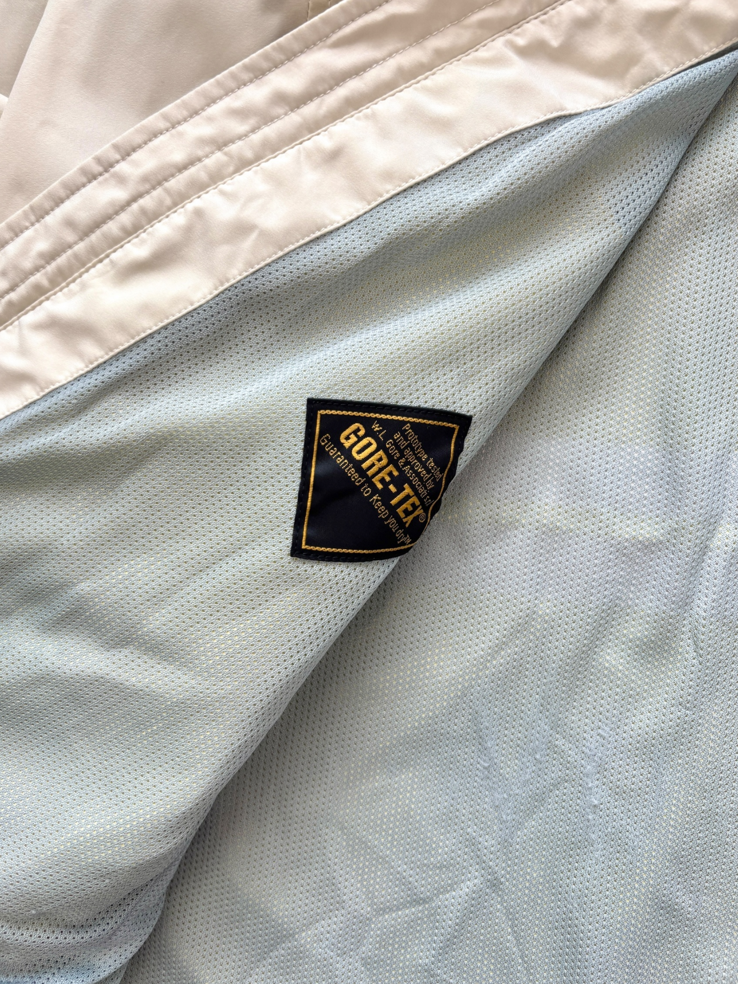 PRADA LINEA ROSSA CHAMPAGNE GORE-TEX HARRINGTON JACKET