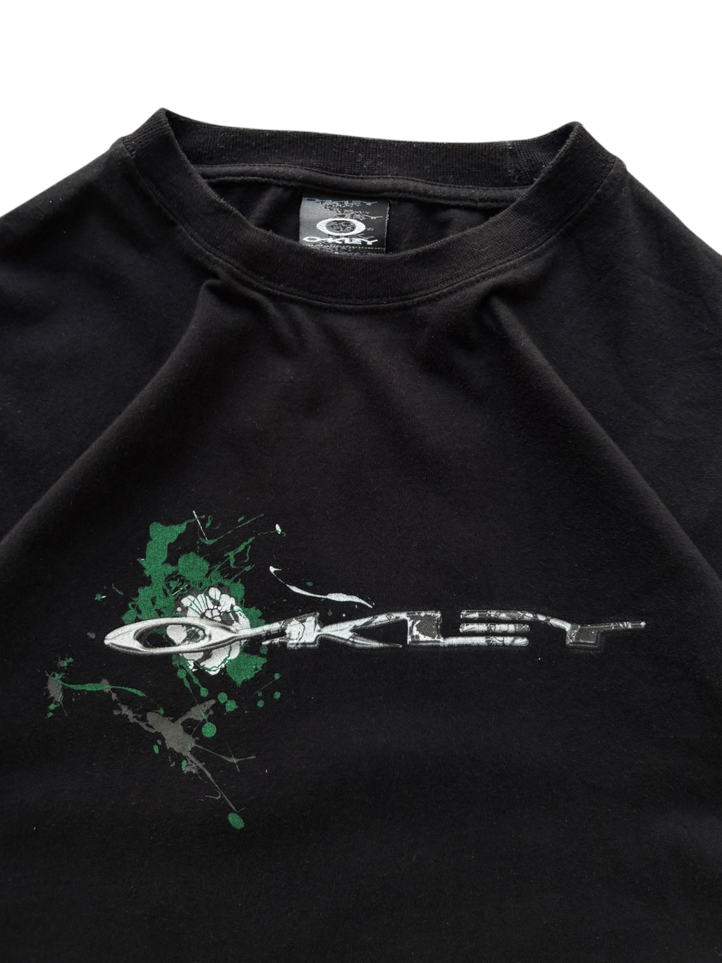 90'S OAKLEY SOFTWARE ICON GREEN FLOWER TEE