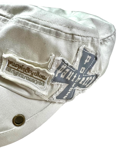 00's distressed military cap