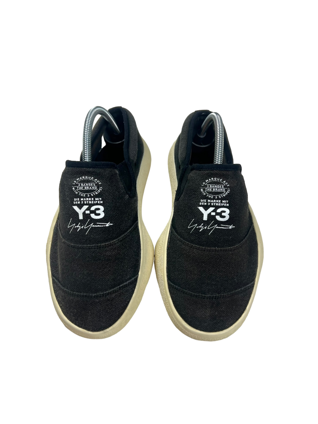 Adidas Y-3 Tangutsu black canvas slip on - size 36