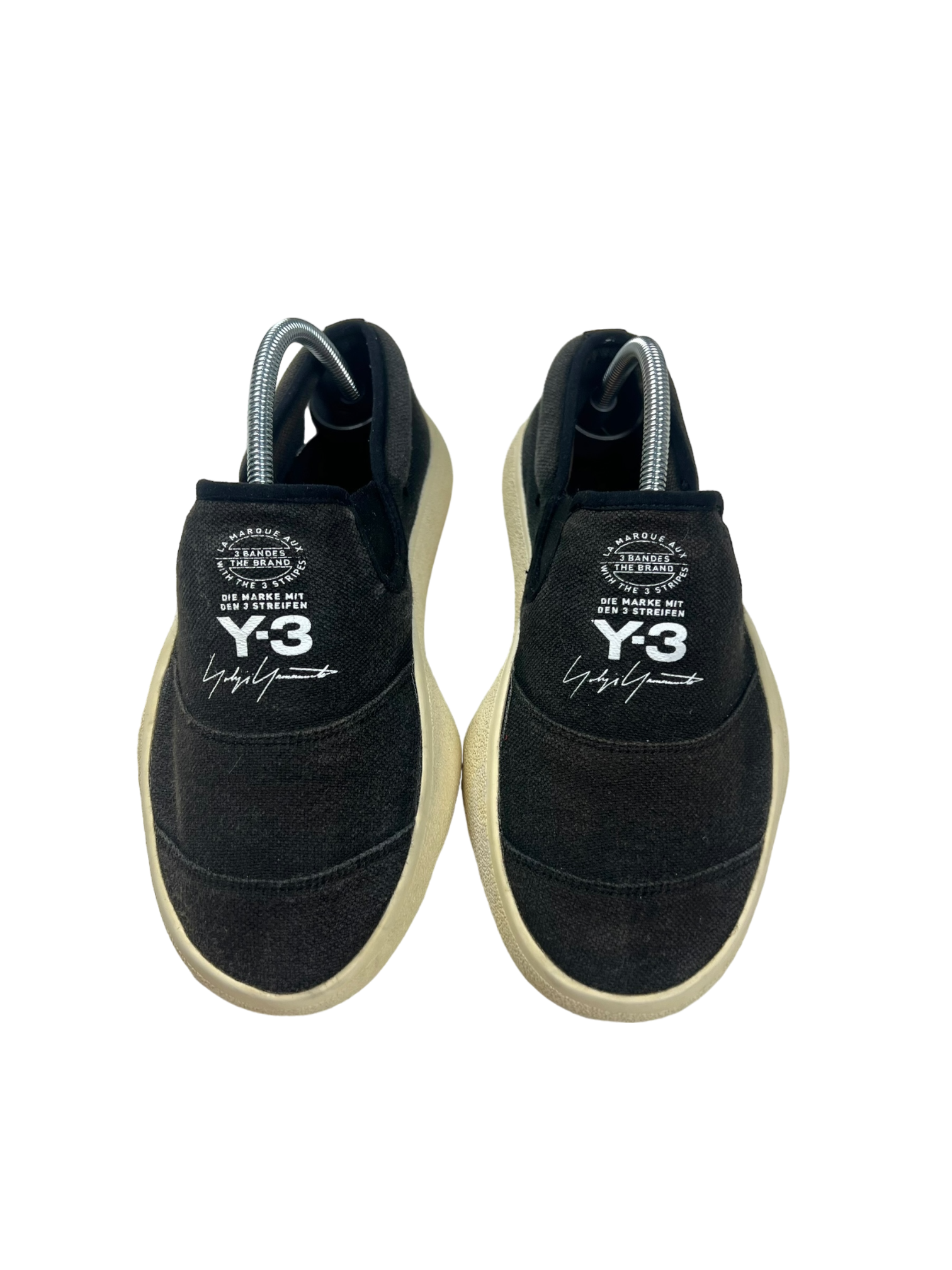 Adidas Y-3 Tangutsu black canvas slip on - size 36