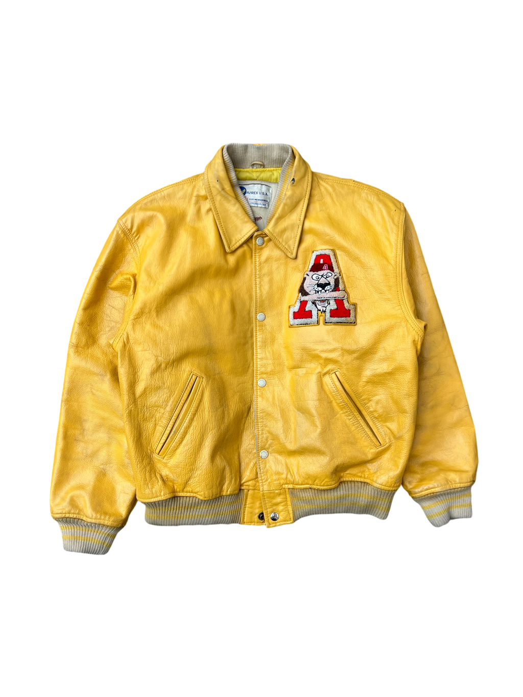 90s Rare Avirex Baseball National Champs jacket - L