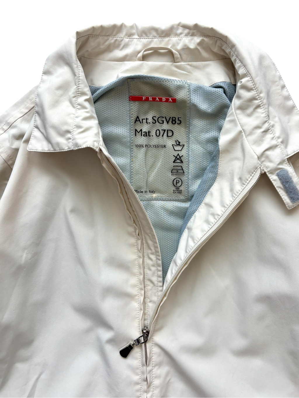 PRADA LINEA ROSSA CHAMPAGNE GORE-TEX HARRINGTON JACKET