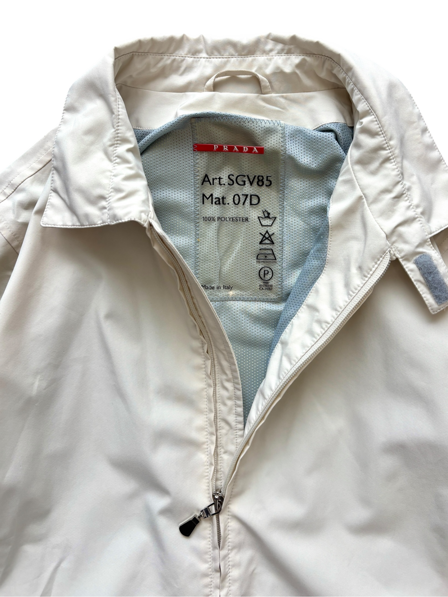 PRADA LINEA ROSSA CHAMPAGNE GORE-TEX HARRINGTON JACKET