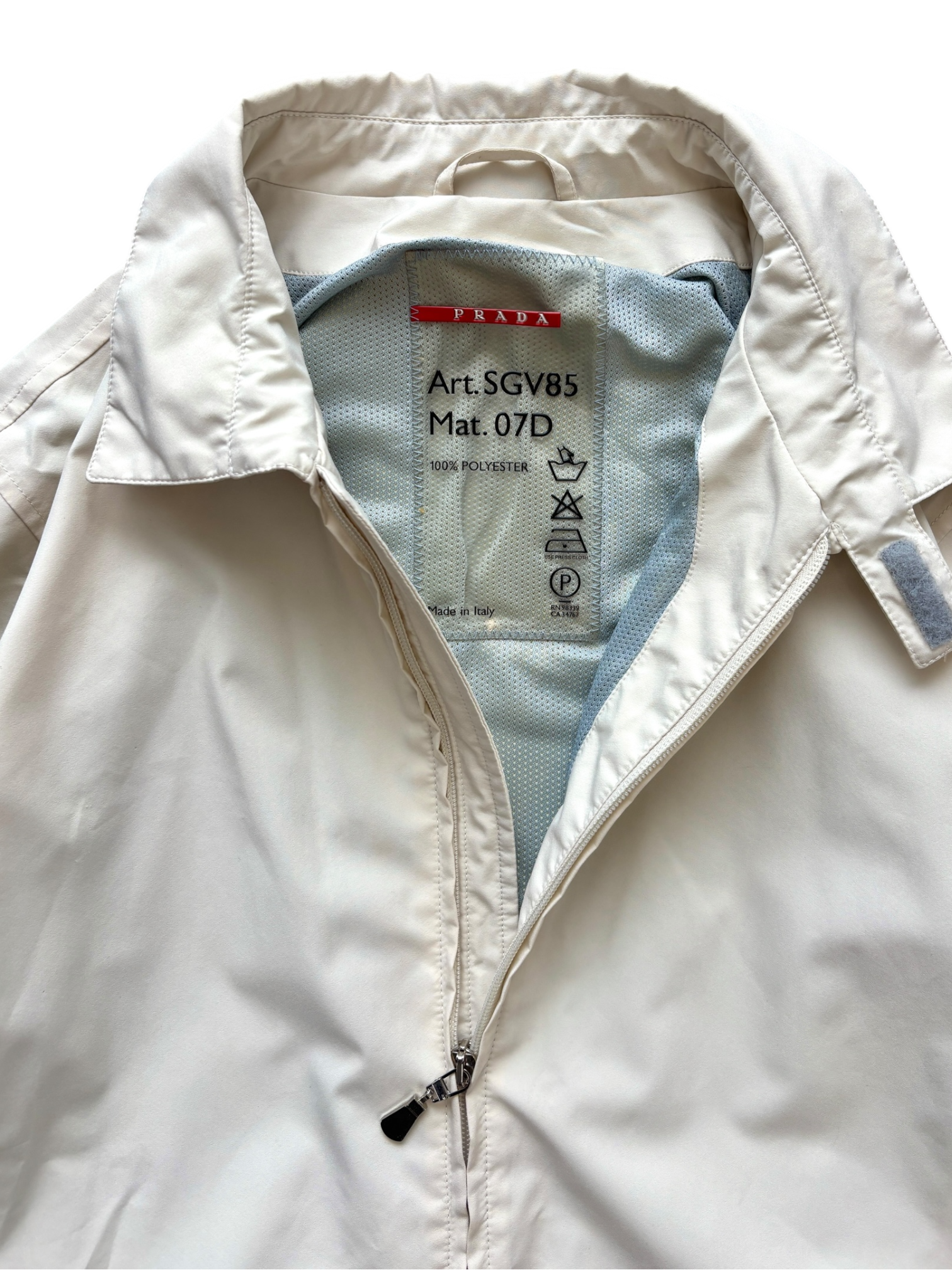 PRADA LINEA ROSSA CHAMPAGNE GORE-TEX HARRINGTON JACKET