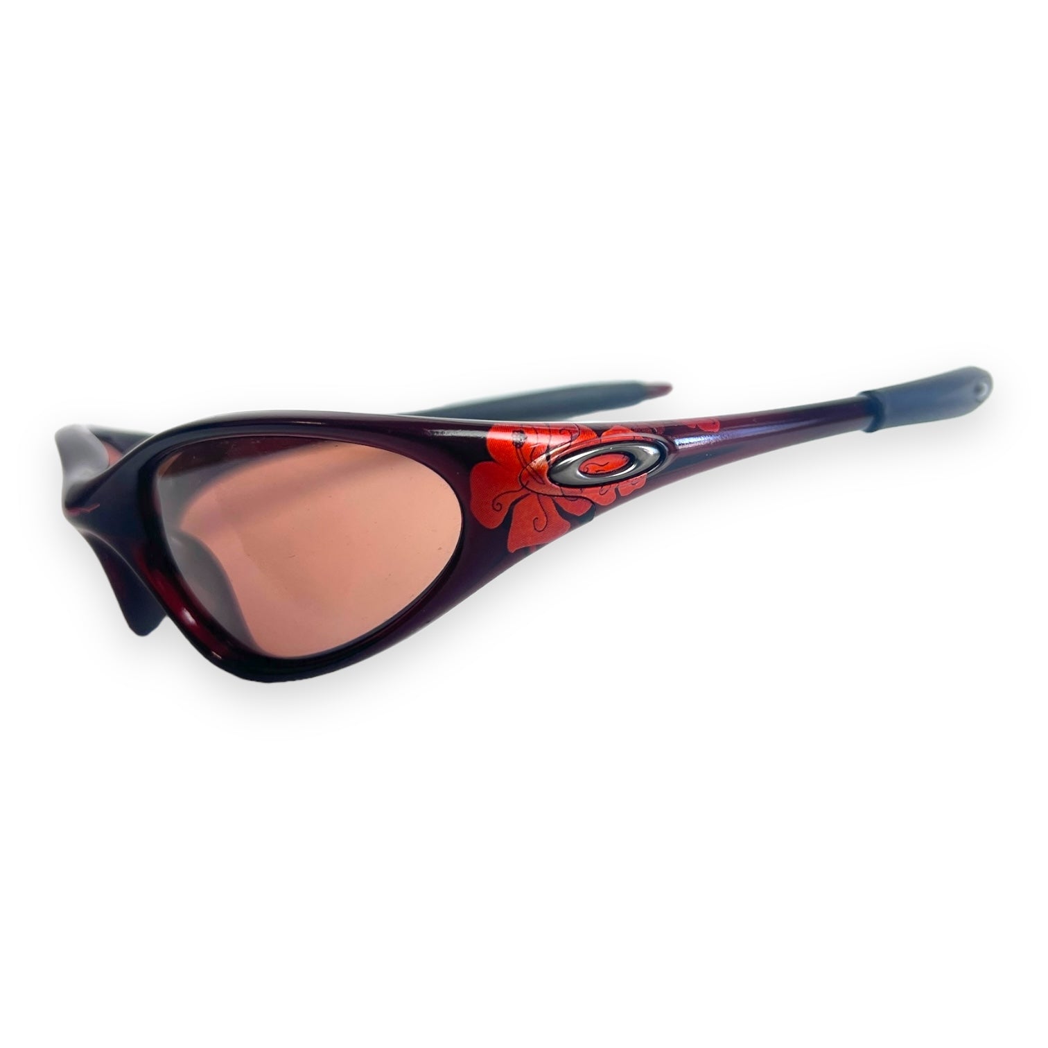 Oakley minute gen 2 tangerine w/flower sunglasses