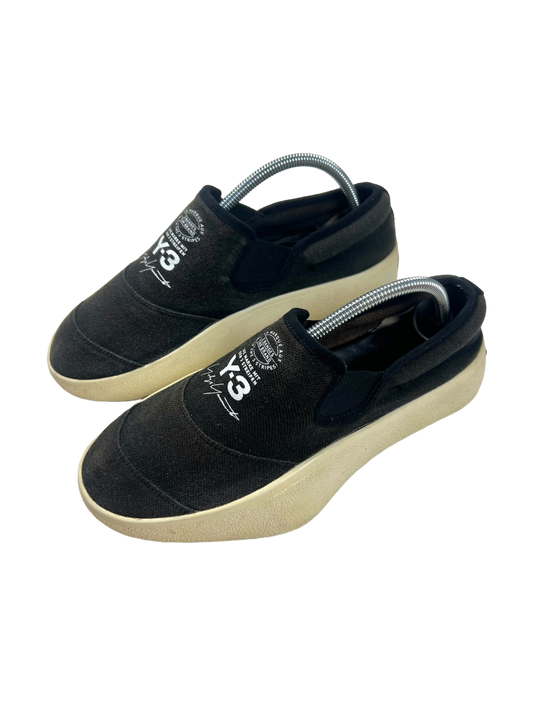 Adidas Y-3 Tangutsu black canvas slip on - size 36