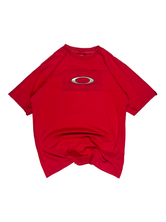 00''s Oakley red icon tee - M