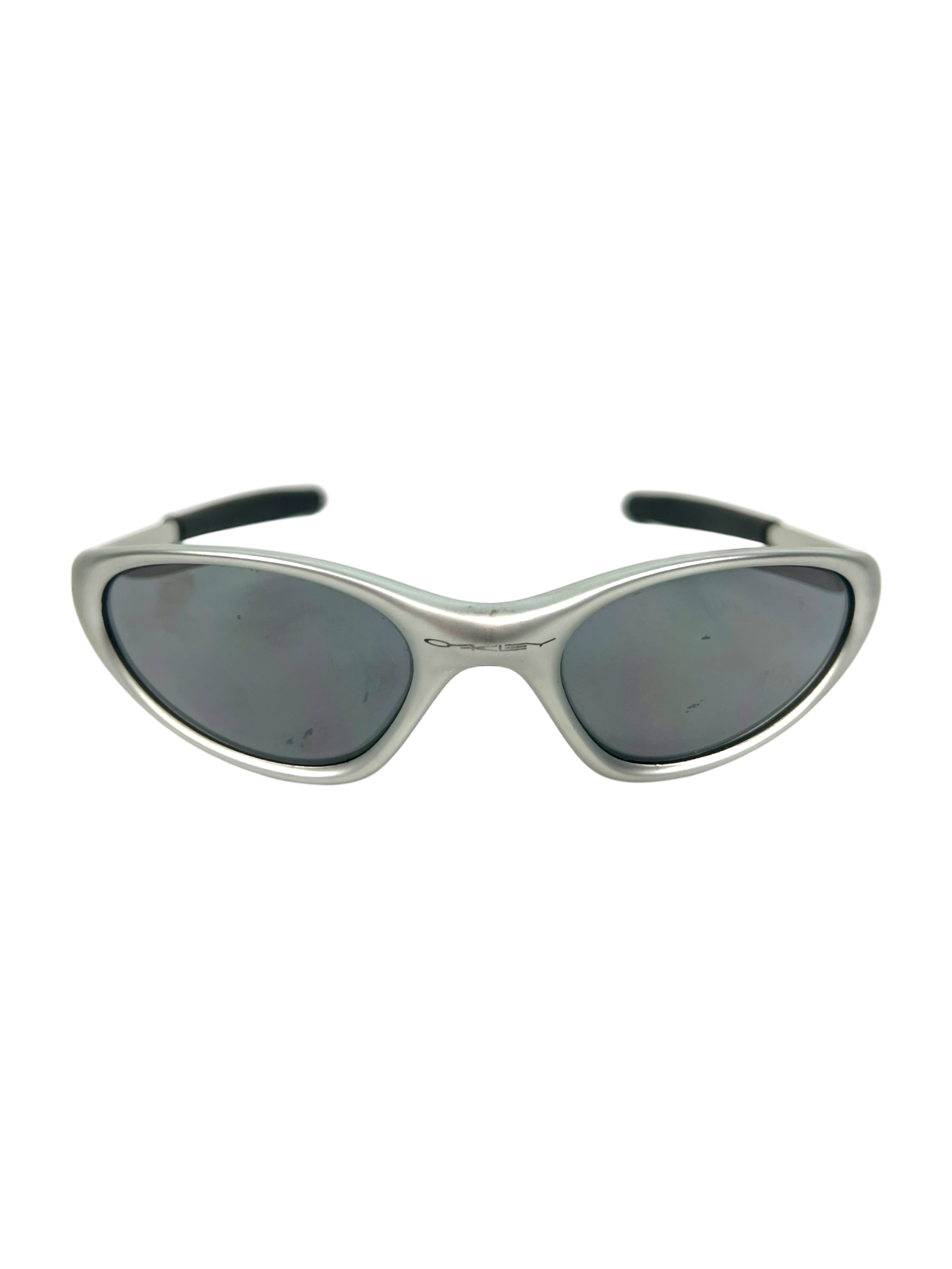 Oakley Minute Silver Frame Black Iridium Lens Sunglasses