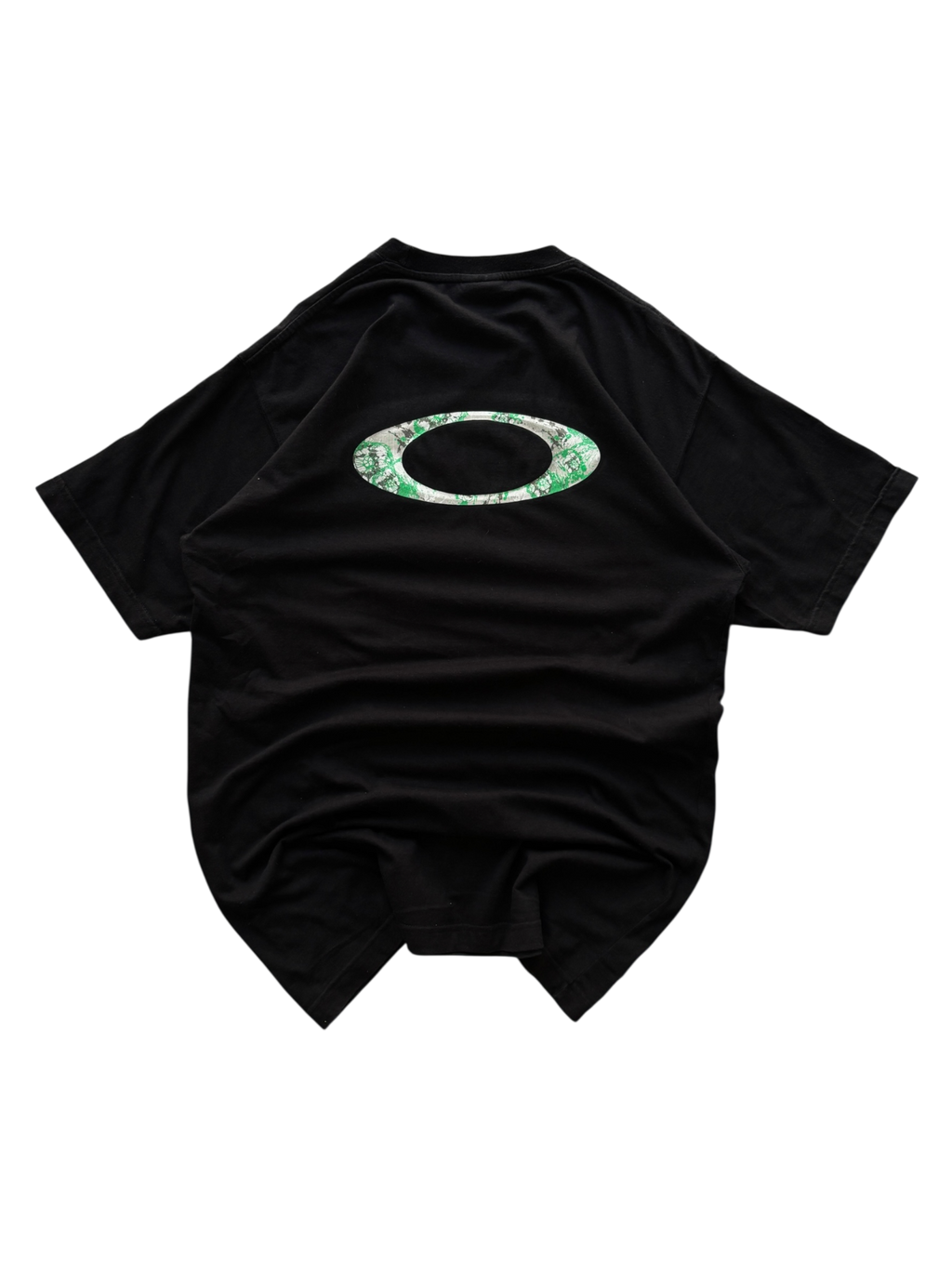 90'S OAKLEY SOFTWARE ICON GREEN FLOWER TEE