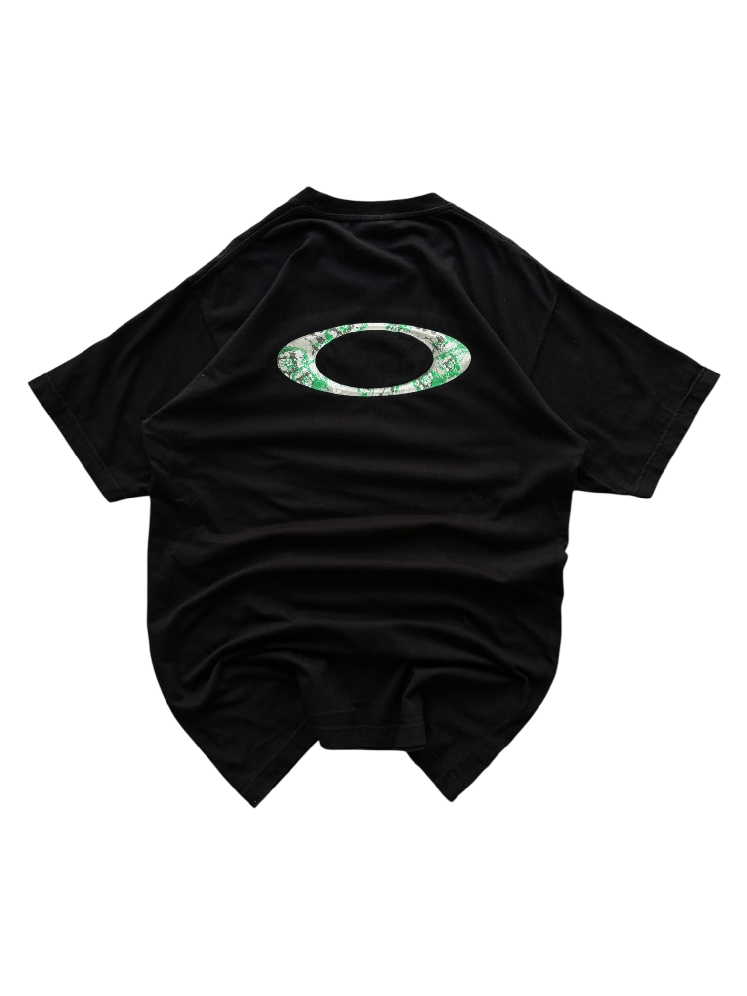 90'S OAKLEY SOFTWARE ICON GREEN FLOWER TEE