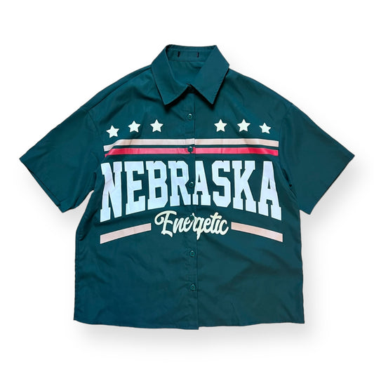 Camisa vintage boxy Nebraska