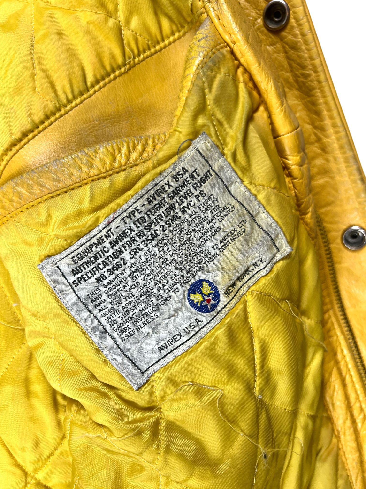 90s Rare Avirex Baseball National Champs jacket - L
