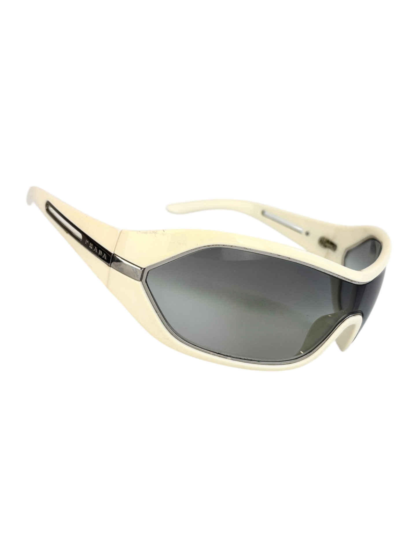 00'S PRADA MASK IVORY SUNGLASSES