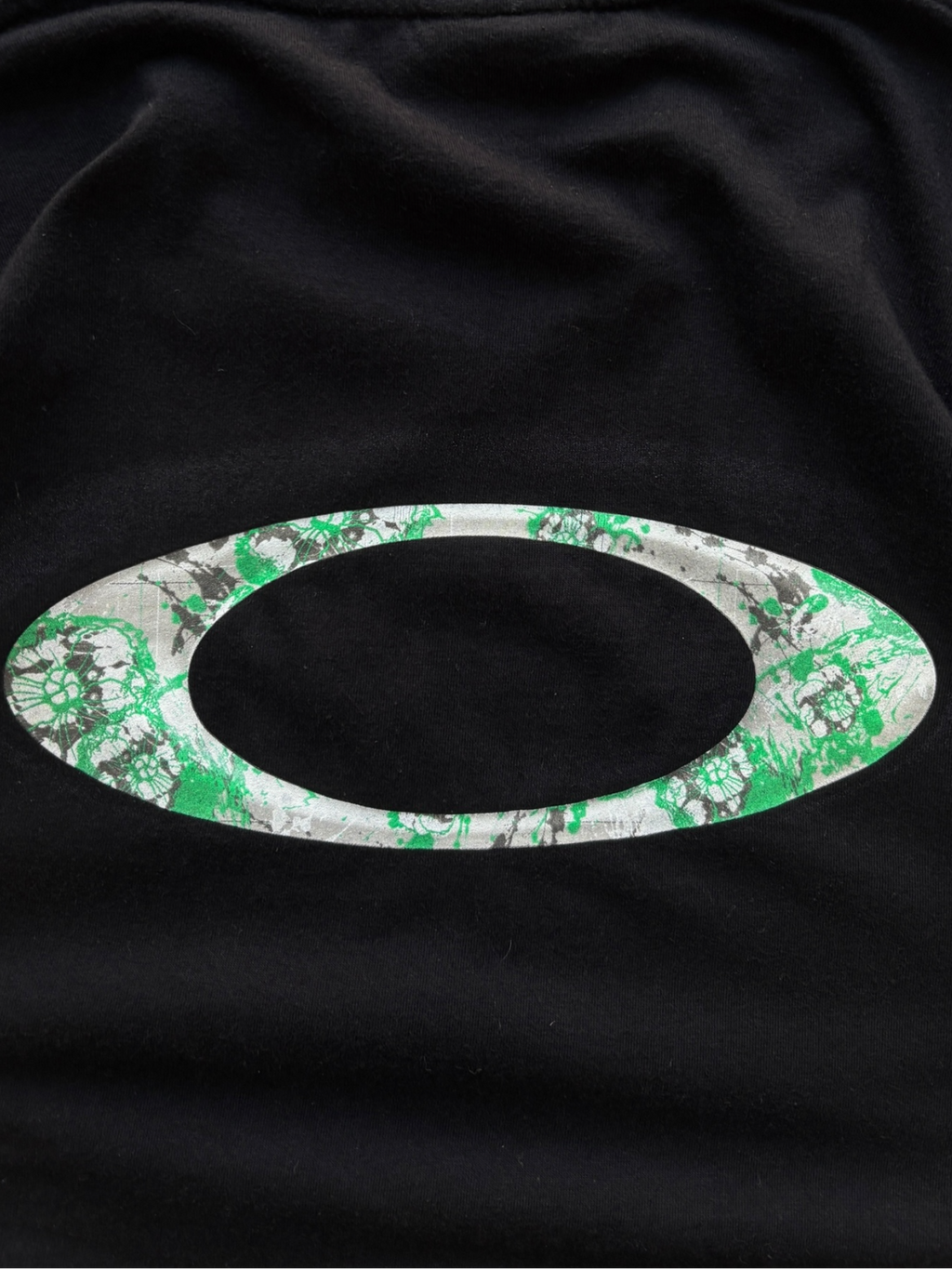 90'S OAKLEY SOFTWARE ICON GREEN FLOWER TEE