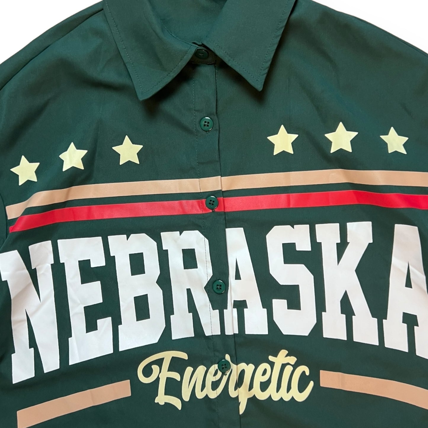 Camisa vintage boxy Nebraska