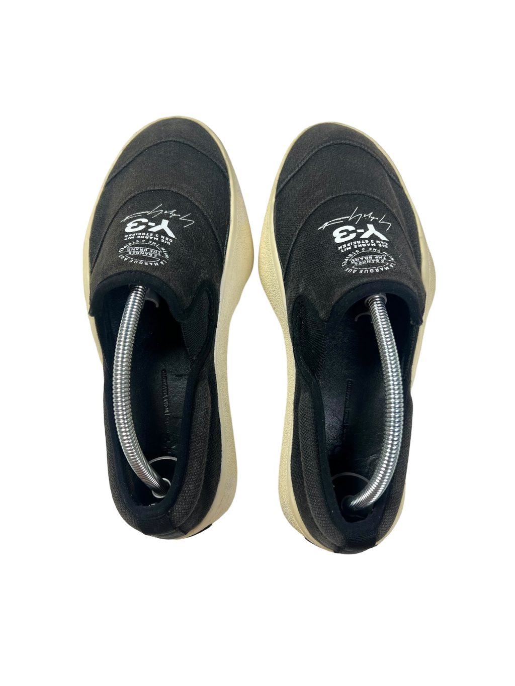 Adidas Y-3 Tangutsu black canvas slip on - size 36