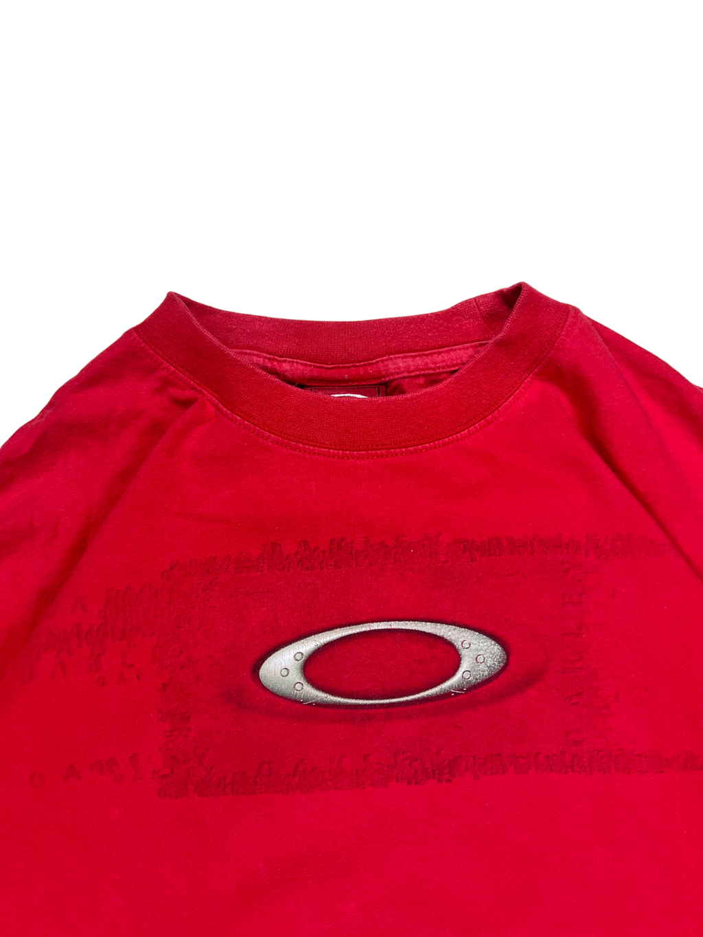 00''s Oakley red icon tee - M