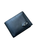 90's Oakley metal icon leather wallet / card holder