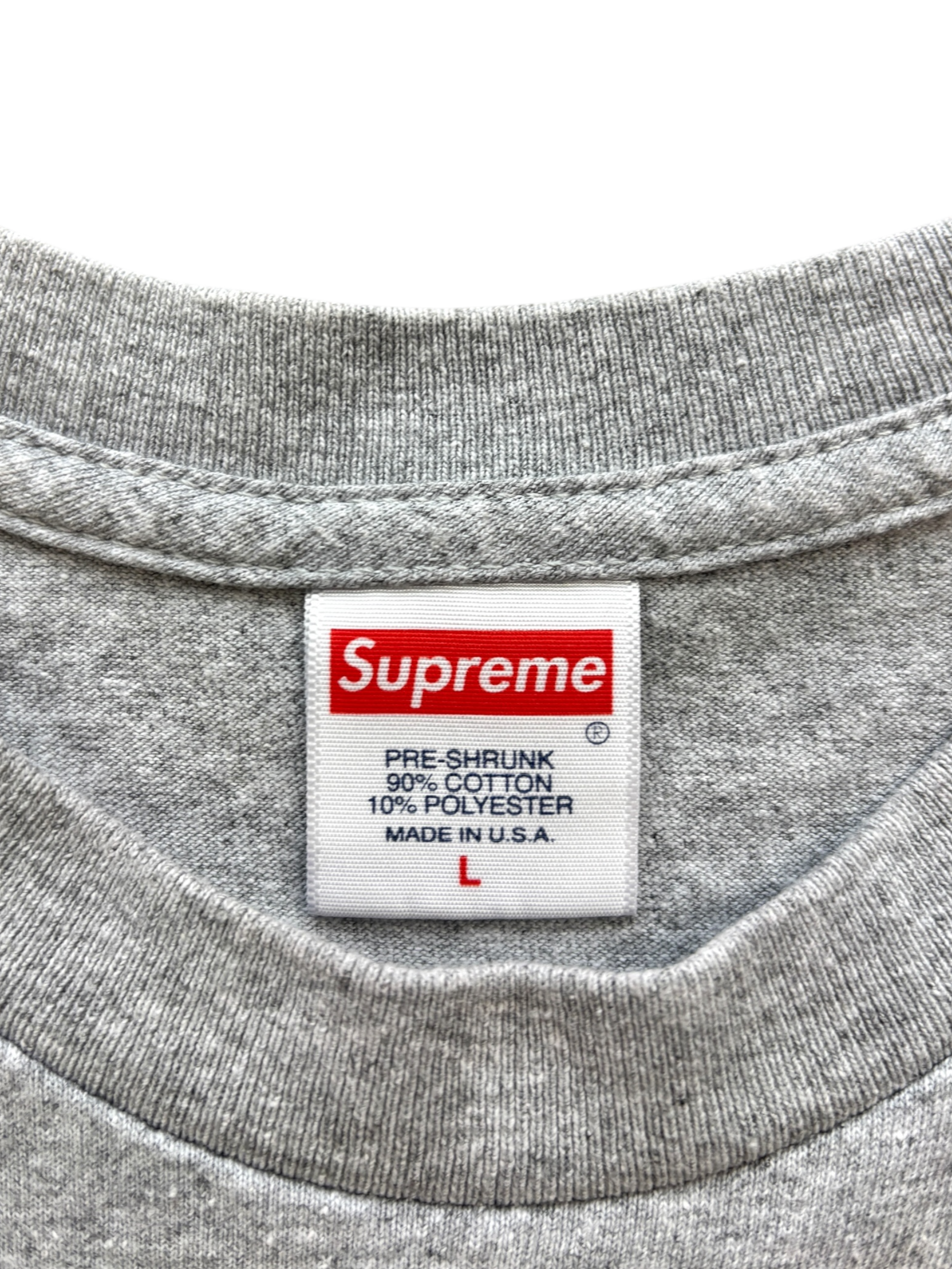 SUPREME TIRE HEATHER GREY TEE